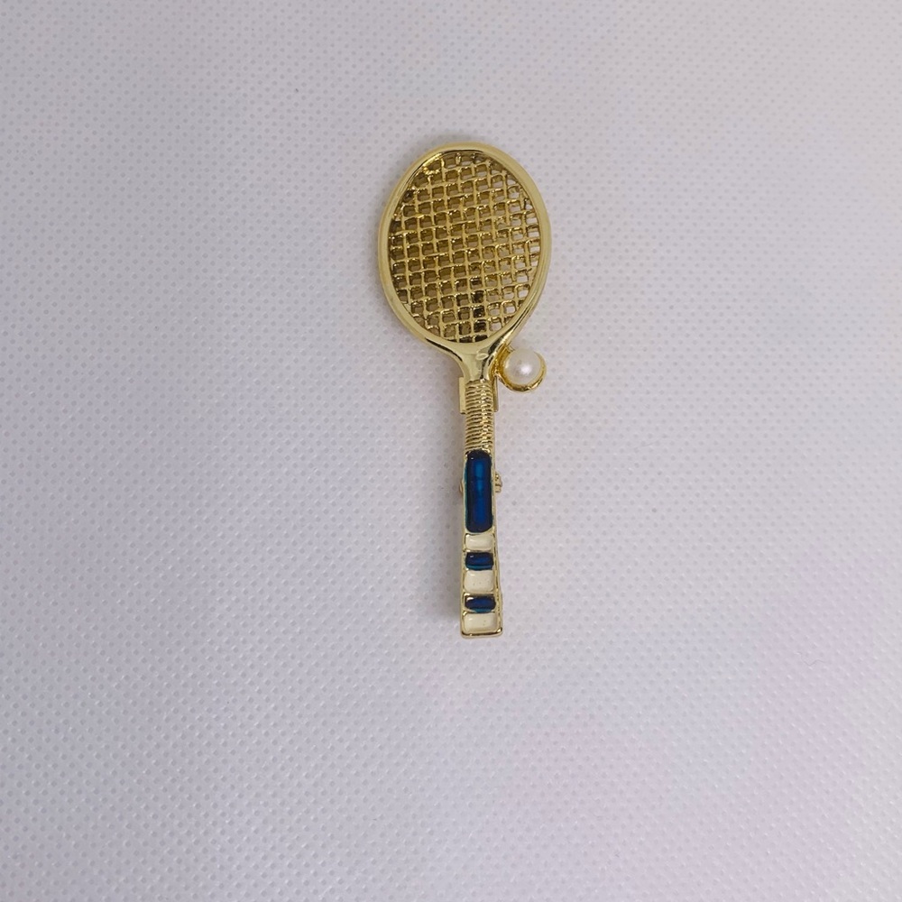 Gerry's Tennis Racket Brooch/Pin